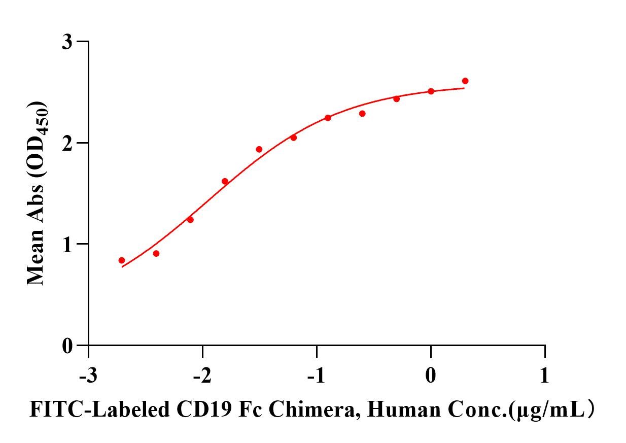 FITC-Labeled CD19 Fc Chimera Protein, Human