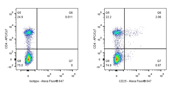 Alexa Fluor® 647 Rat Anti-Mouse CD25 Antibody (S-R441)