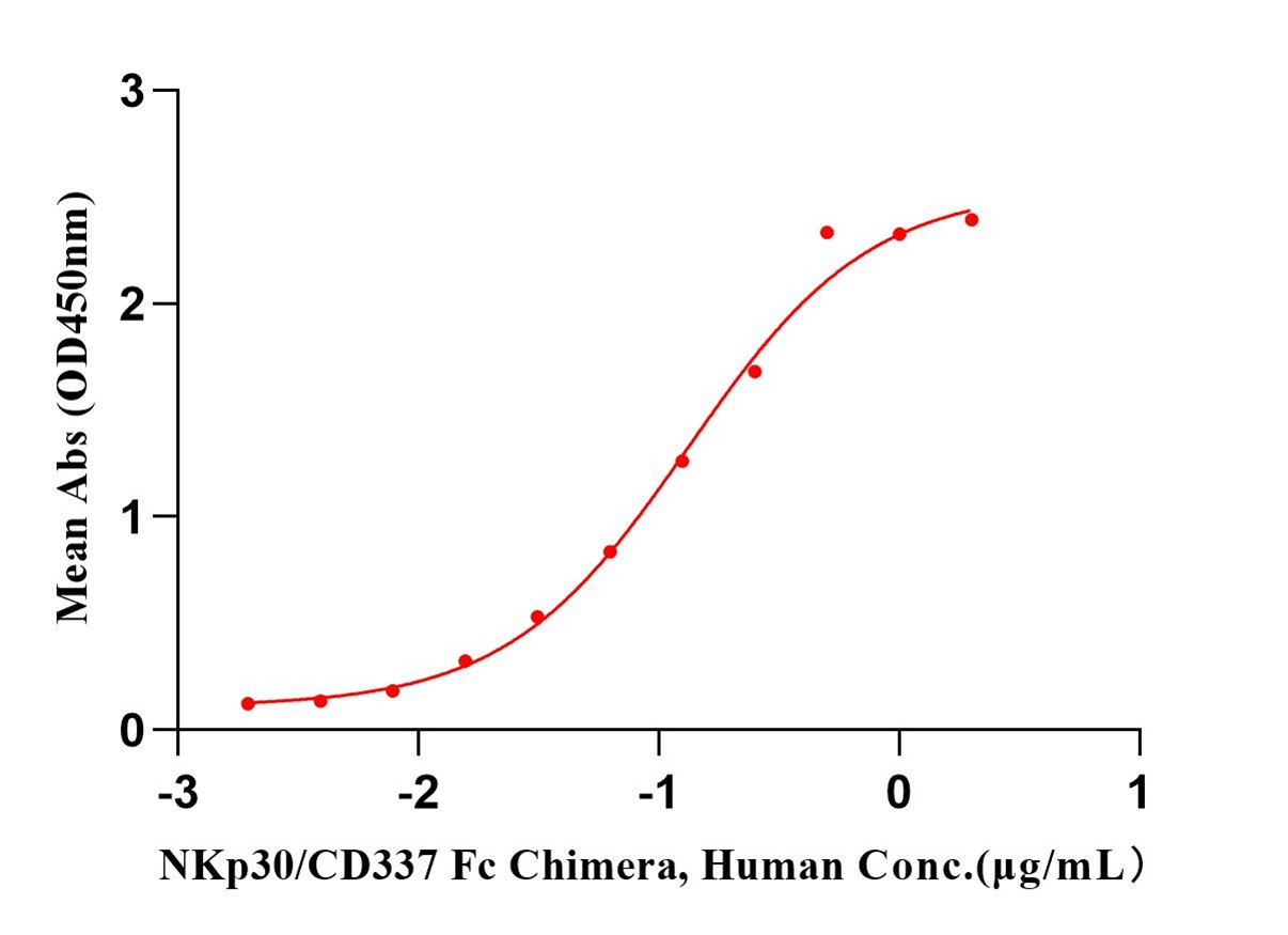 NKp30/CD337 Fc Chimera Protein, Human