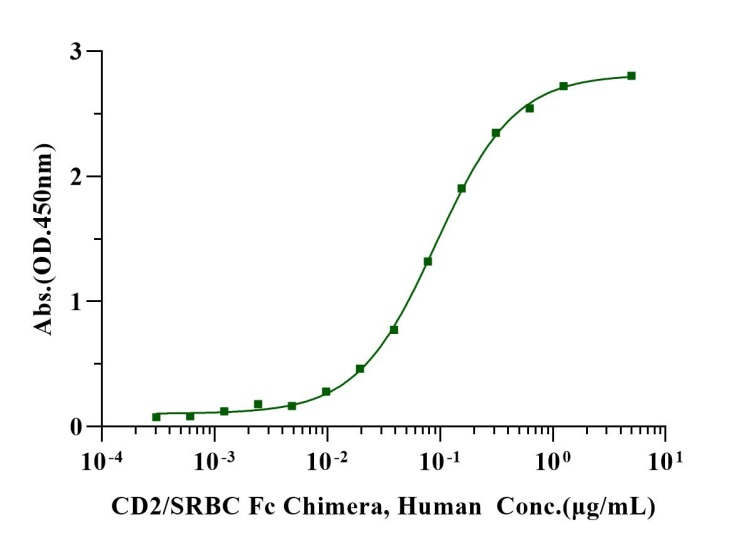 CD2/SRBC Fc Chimera Protein, Human