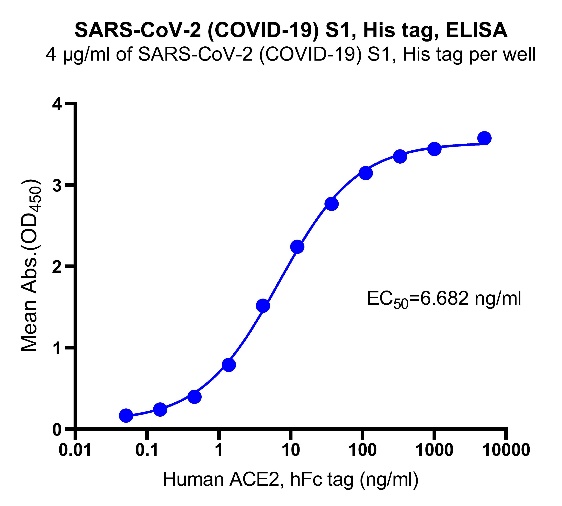 SARS-CoV-2 (COVID-19) S1, His tag