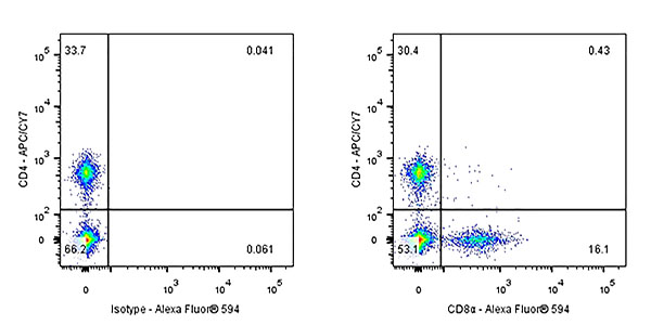 CD8α Recombinant Rabbit mAb (Alexa Fluor® 594 Conjugate) (S-142-52)